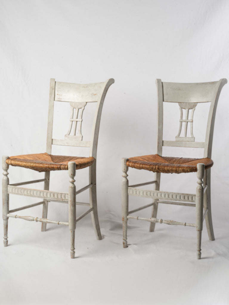 Antique French Directoire-style chairs