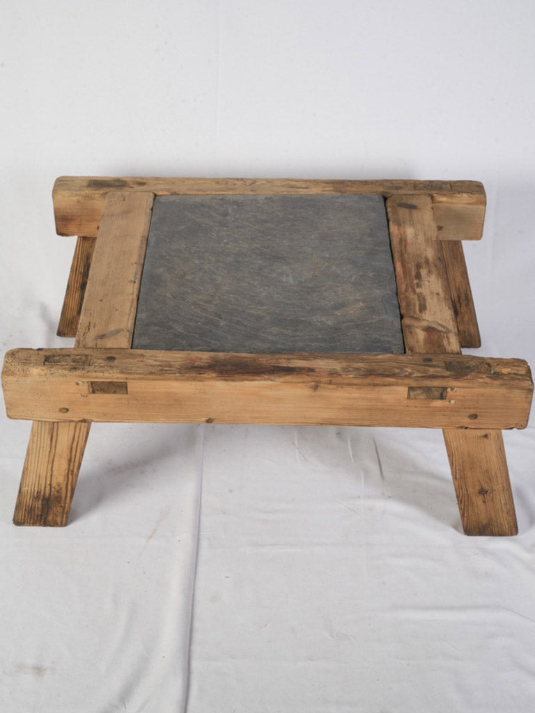 Weathered rural carpentry low table