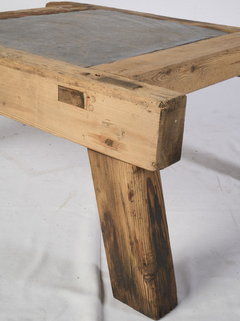 Elegant graphite grey slate table
