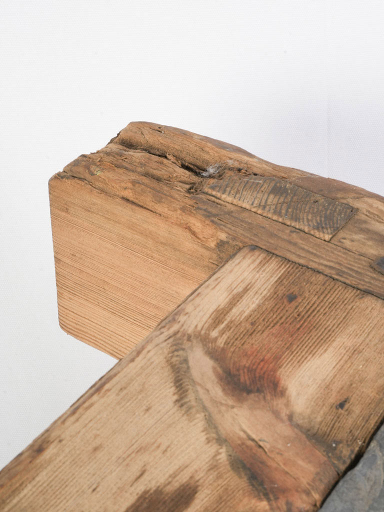 Historic knotty wood furniture piece