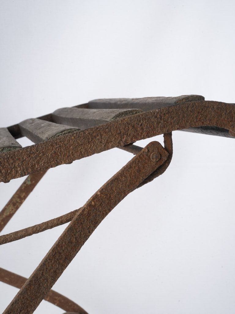 Charming rustic folding chair