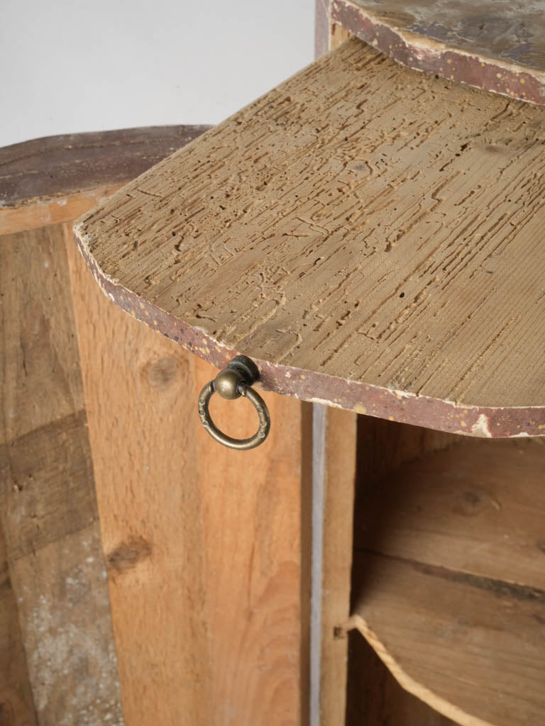 Patina-finished somno storage pedestal