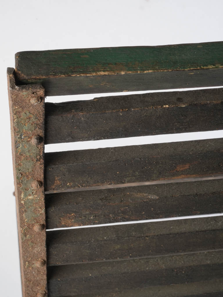 Enduring café style metal chair