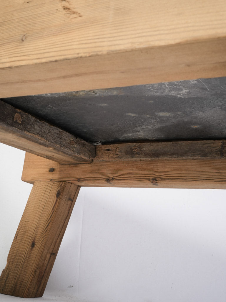 Unique warm toned fir table
