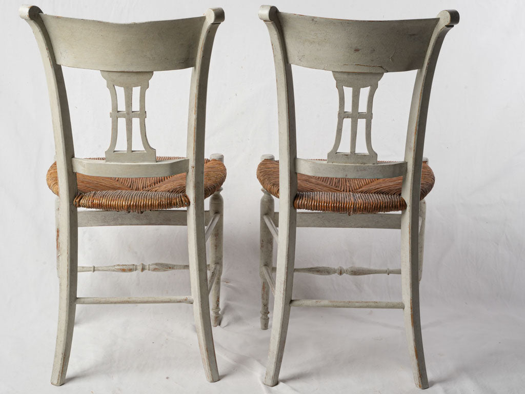 Subtle decorative wooden chairs
