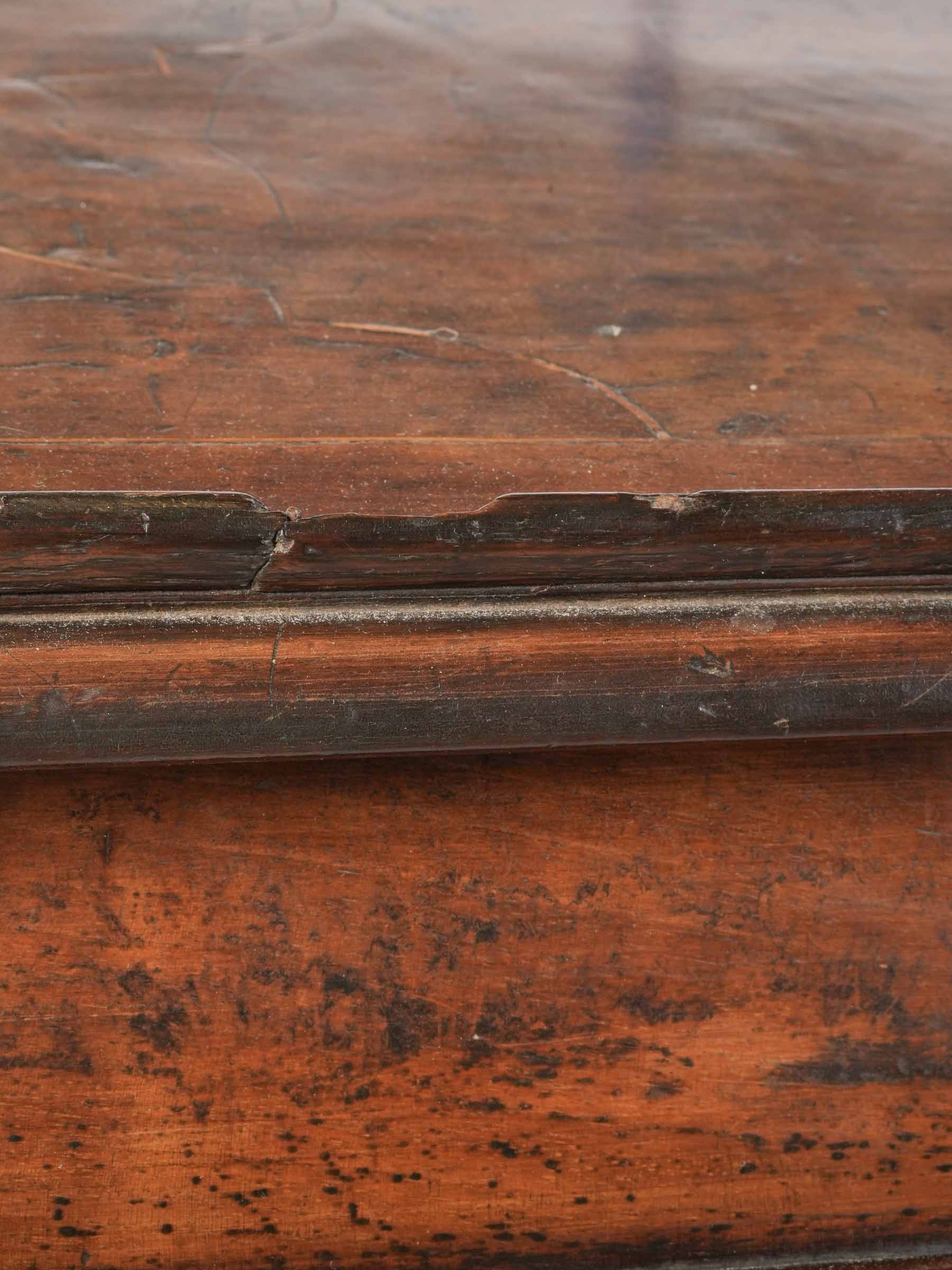 17th Century Traveling Writing Desk on Turned Base - 33½" x 37"