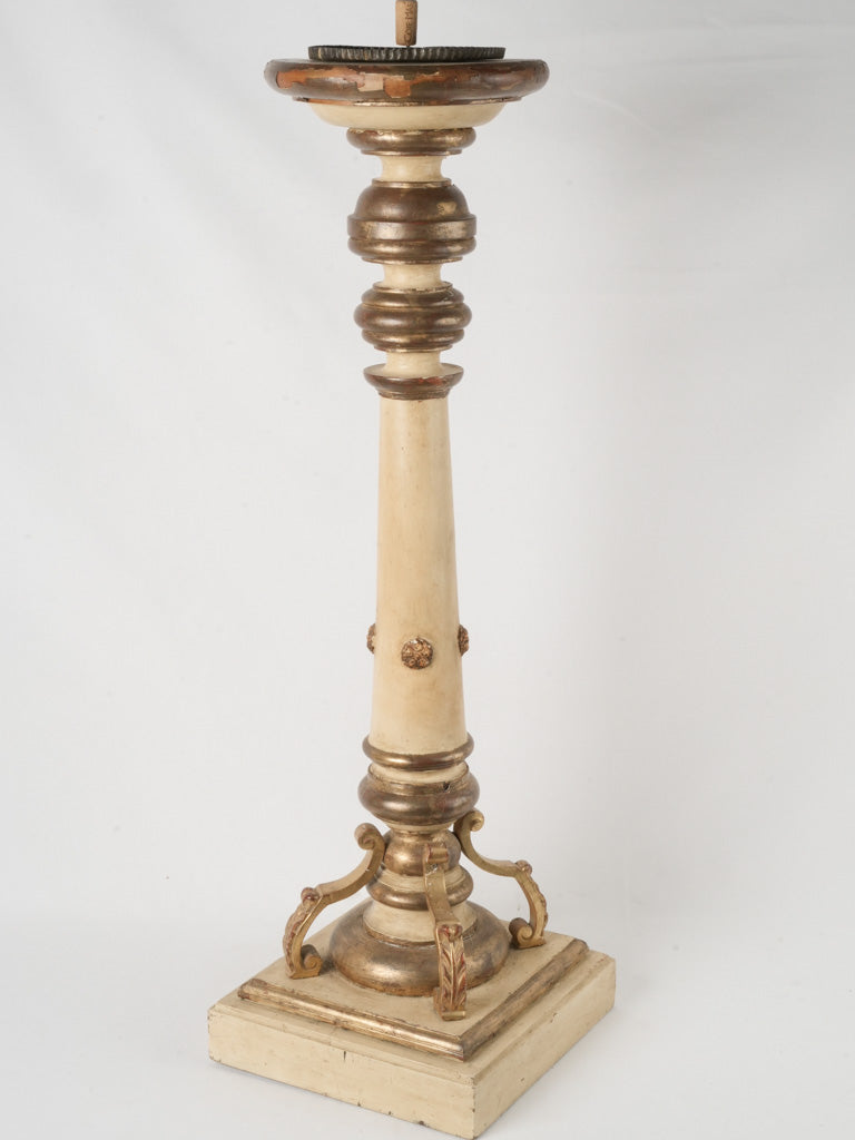 Antique Italian Gilded Torchère Candlestick