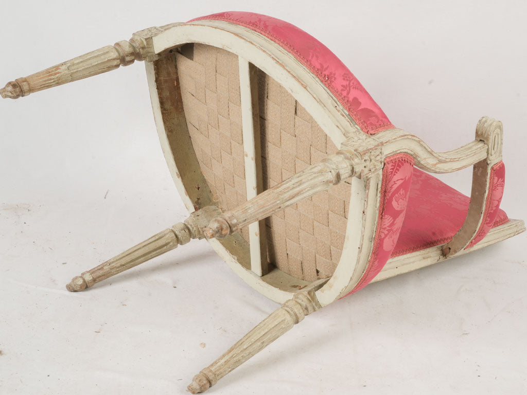 Striking Louis XVI floral chairs