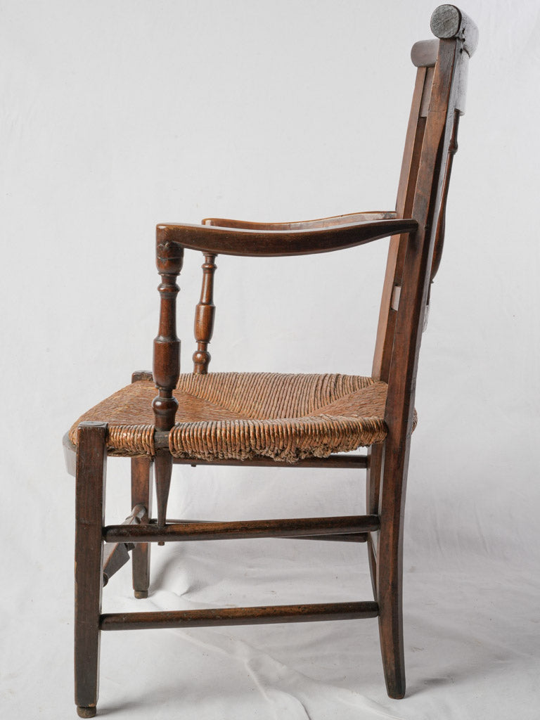 Elegant spindle-back armchair