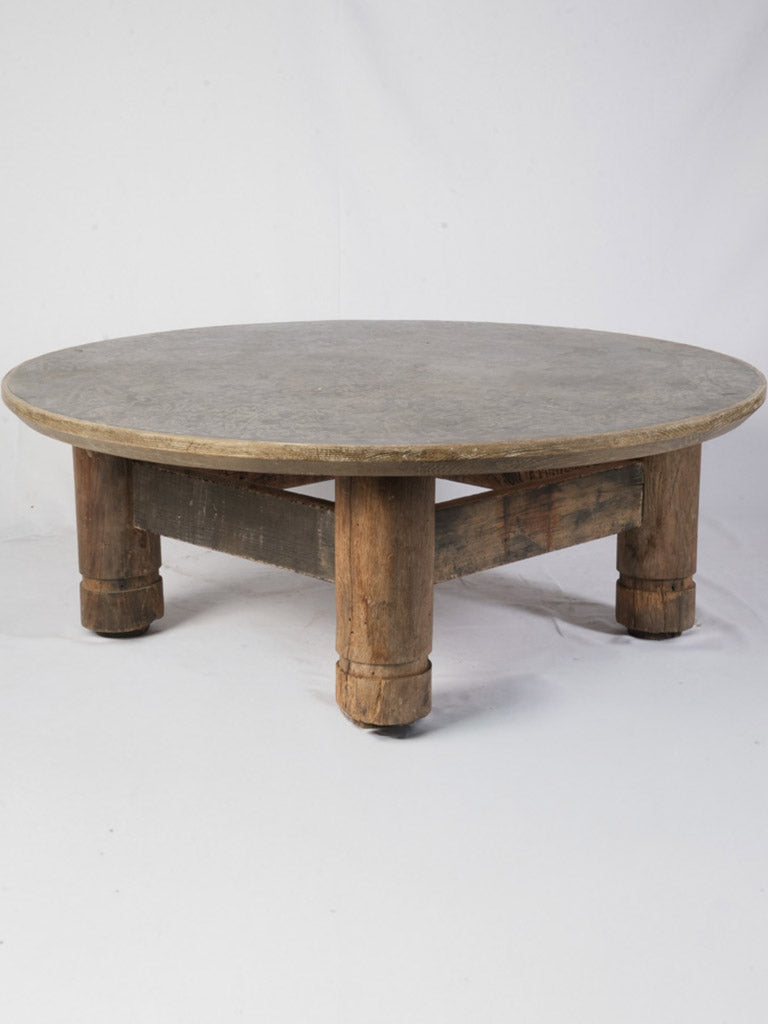 Artistic pattern limestone top table