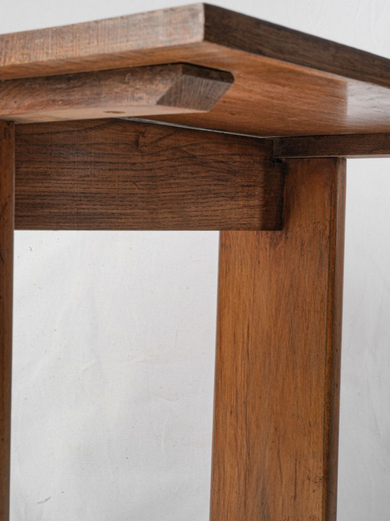1930s French Oak Bistro Table - 28¾" x 23¾"