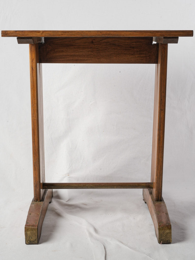 1930s French Oak Bistro Table - 28¾" x 23¾"