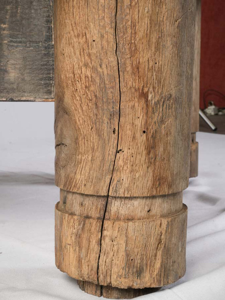 Warm tone rustic oak table
