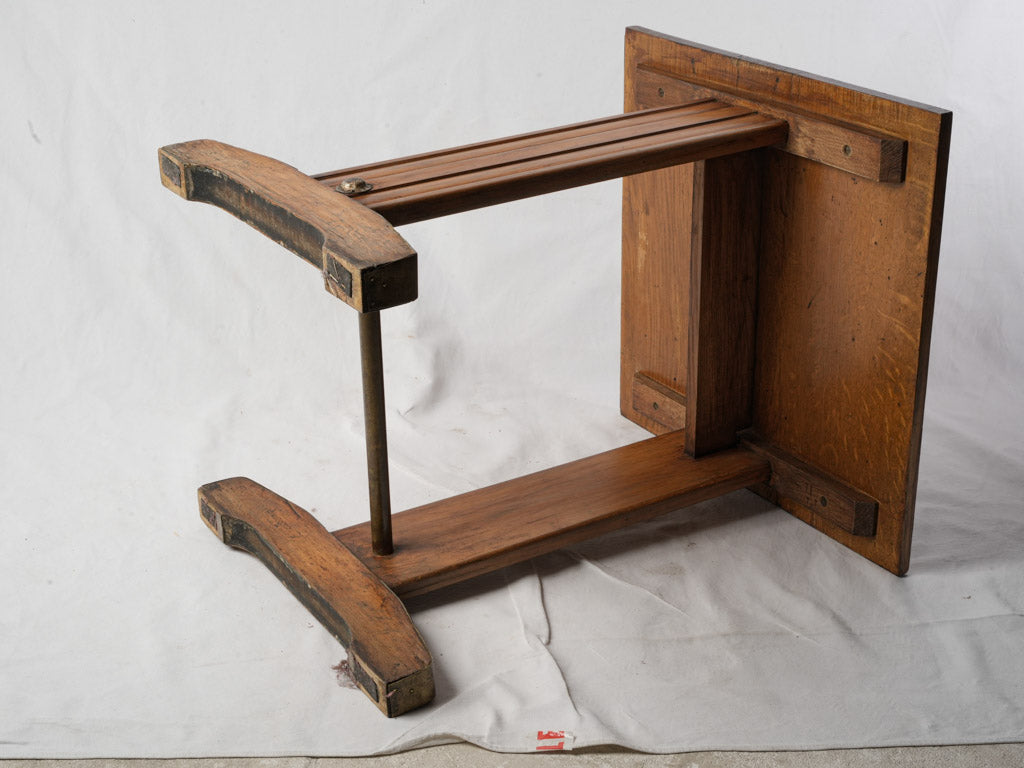 1930s French Oak Bistro Table - 28¾" x 23¾"