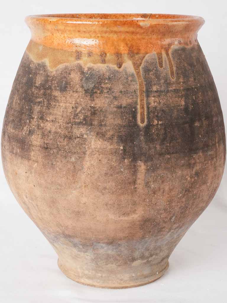 Antique French confit pot glaze