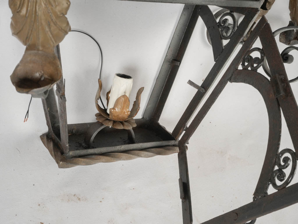 Sculptural 19th-century French sconces