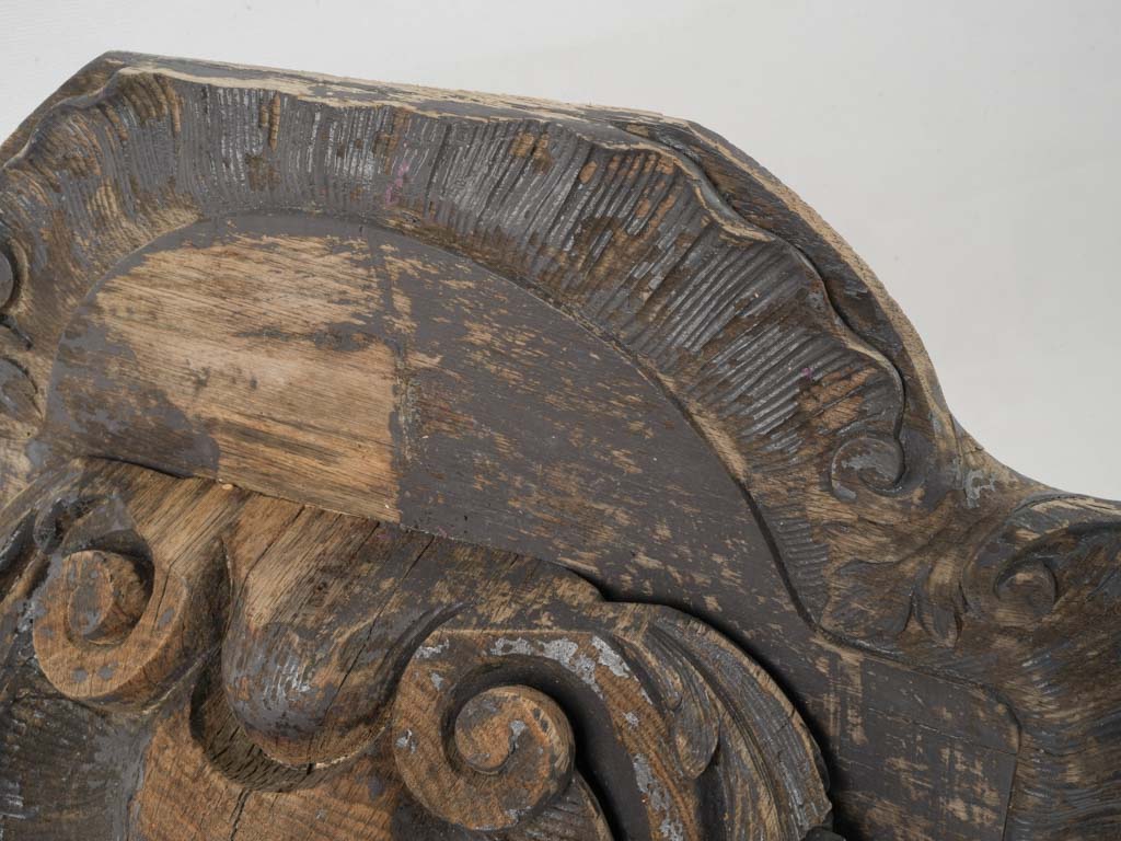 Sophisticated, 19th-Century Carved Oak Console