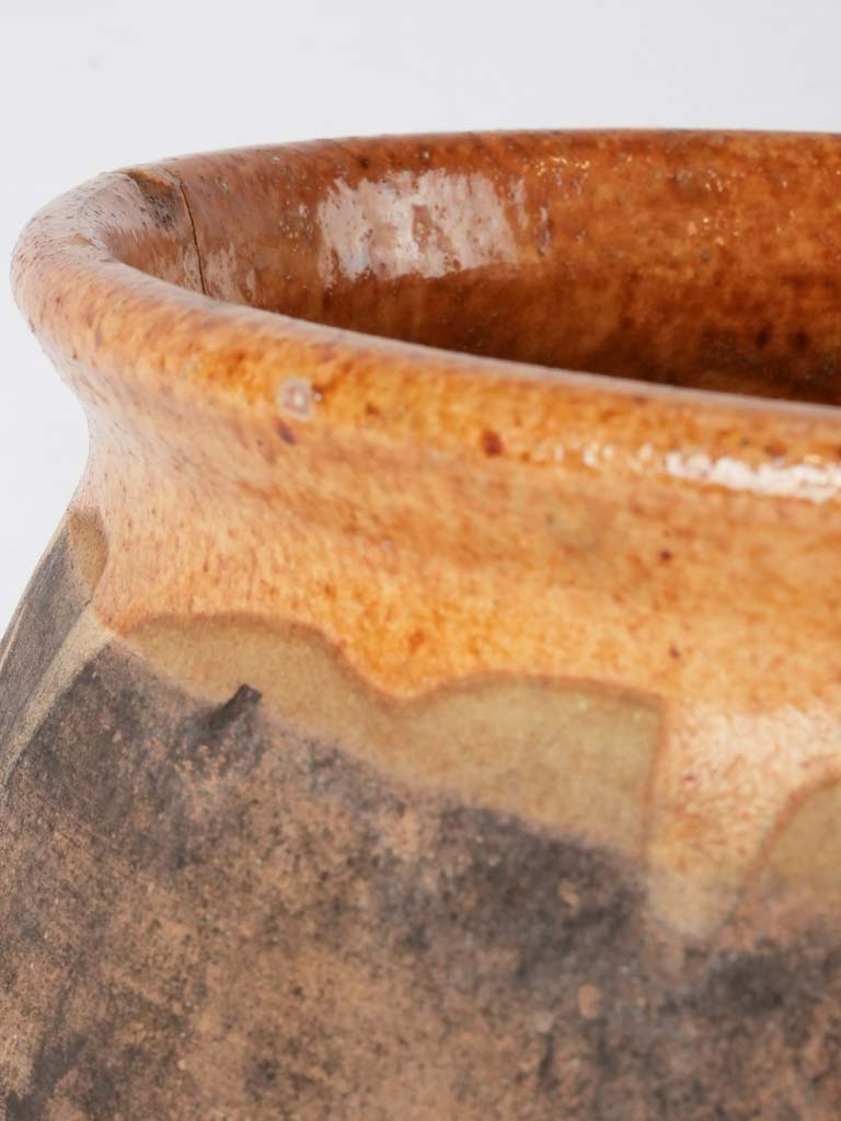 Interior glazed authentic confit pot