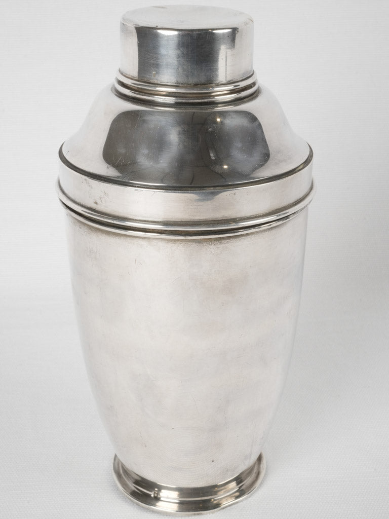 Decorative silver-plated mixology shaker