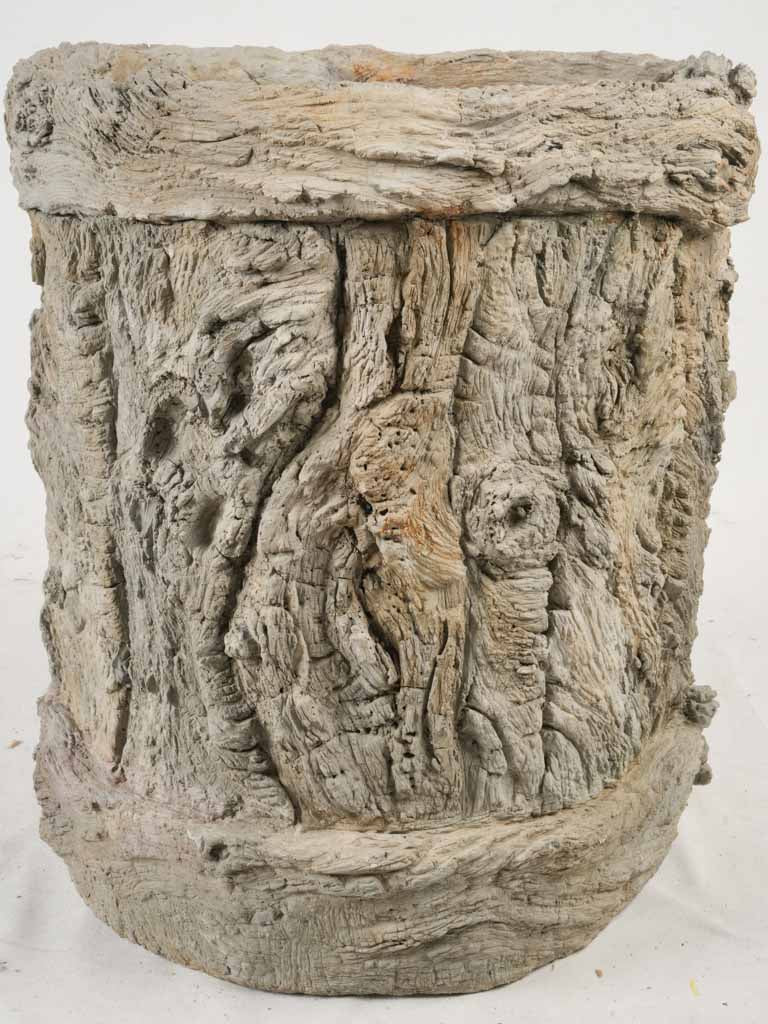 Textured cement planter