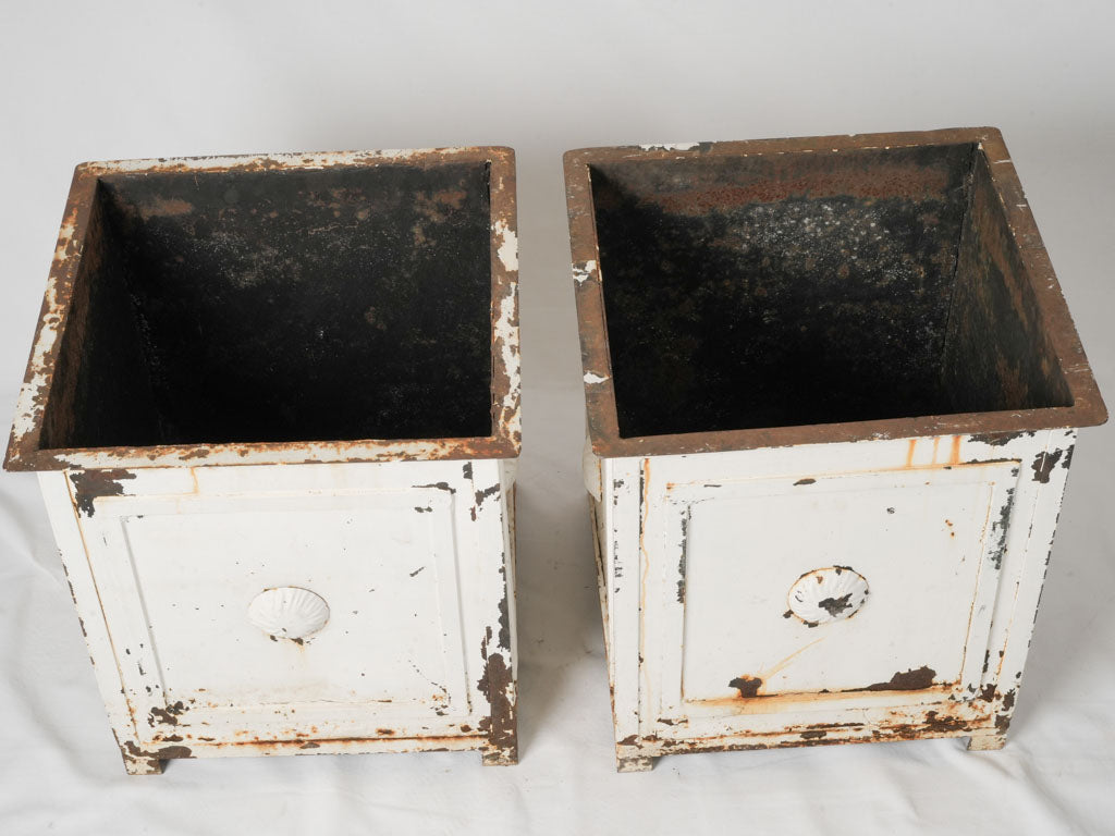 Classic French Iron Entryway Planters