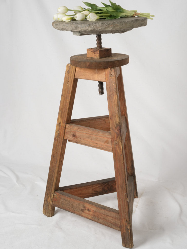 Unique industrial sculptor's table decor
