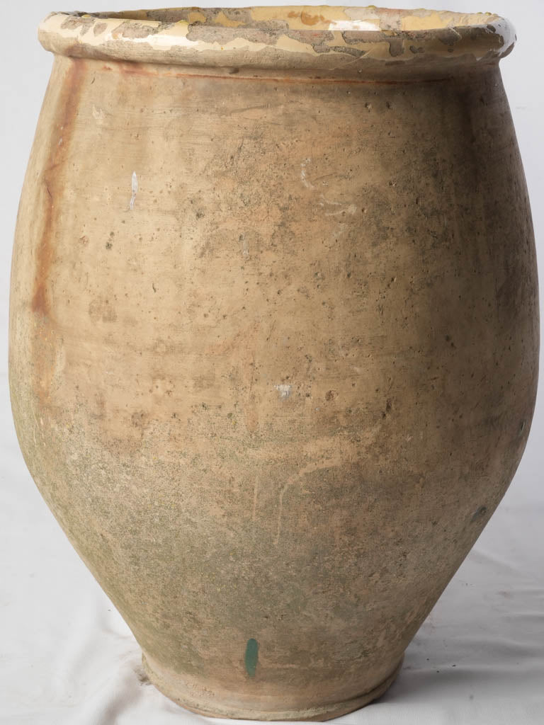 Sculptural ovoid terracotta jar