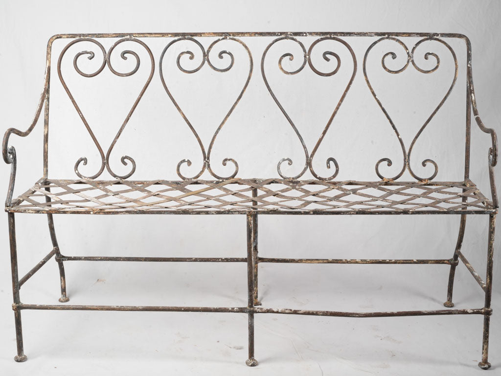 Vintage scrollwork garden bench