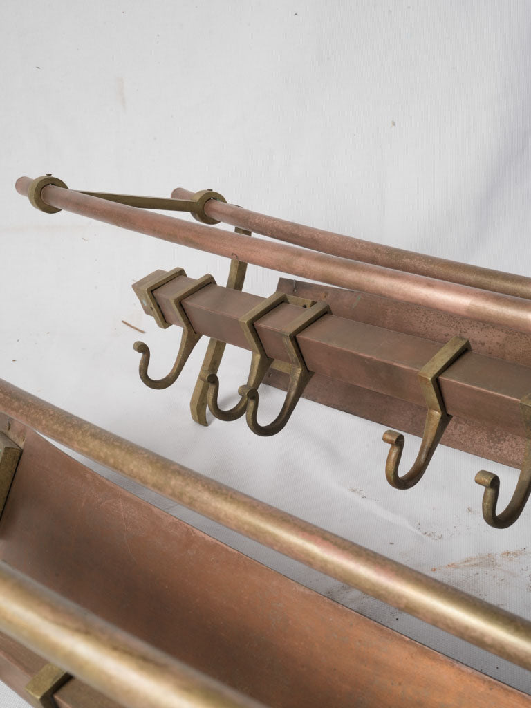 Industrial inspired curved wall racks
