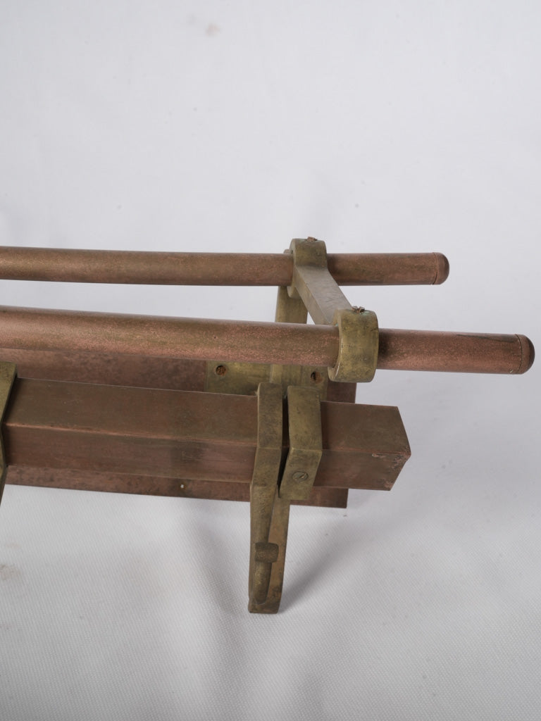 Mellow patina utilitarian wall racks