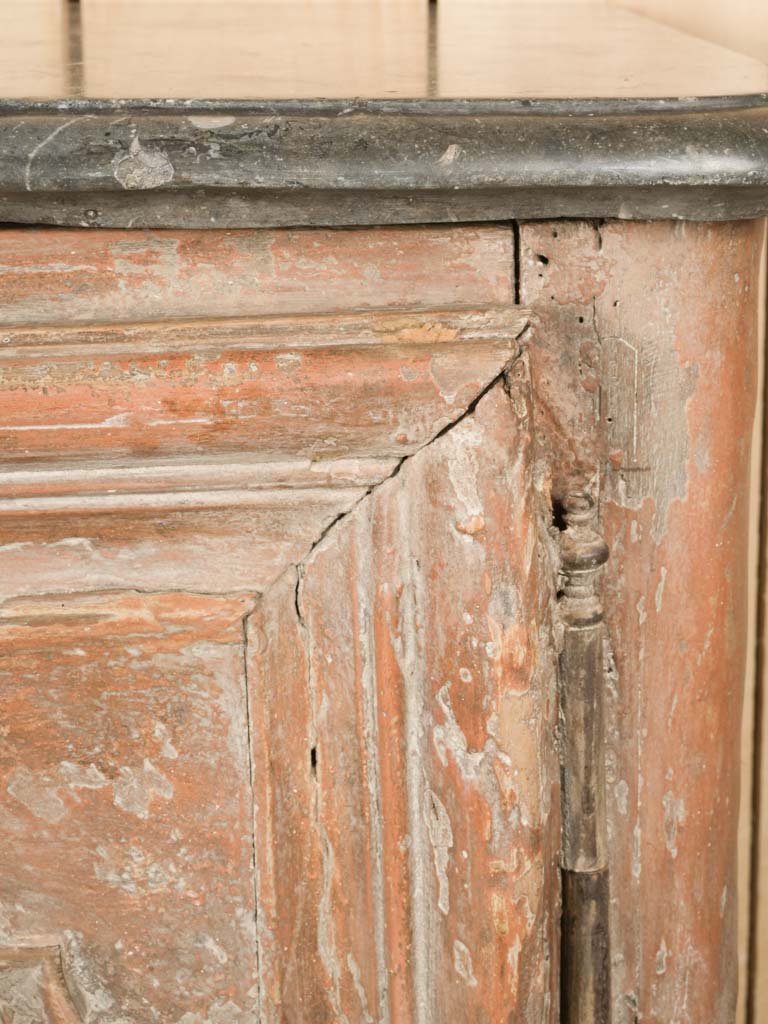 Distinctive, aged, French mountain pine buffet