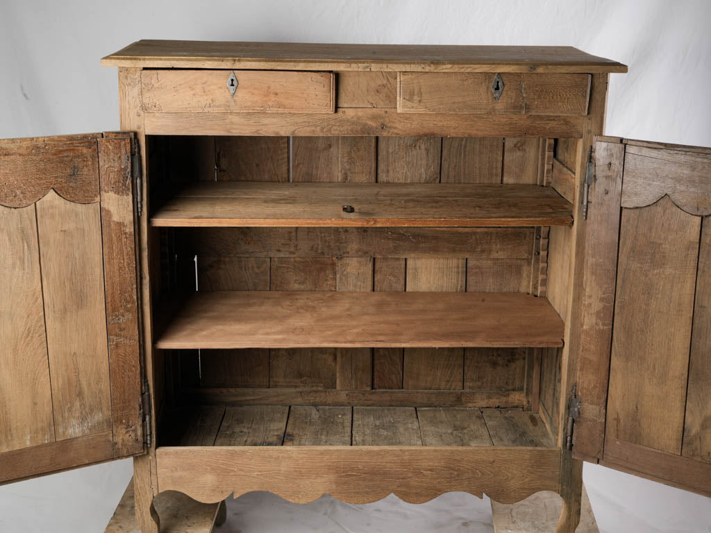 Weathered patina Louis XV cabinet