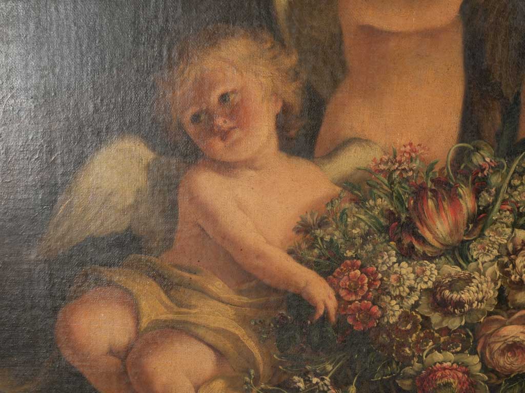 Exquisite, decorative 19th-century oil on canvas