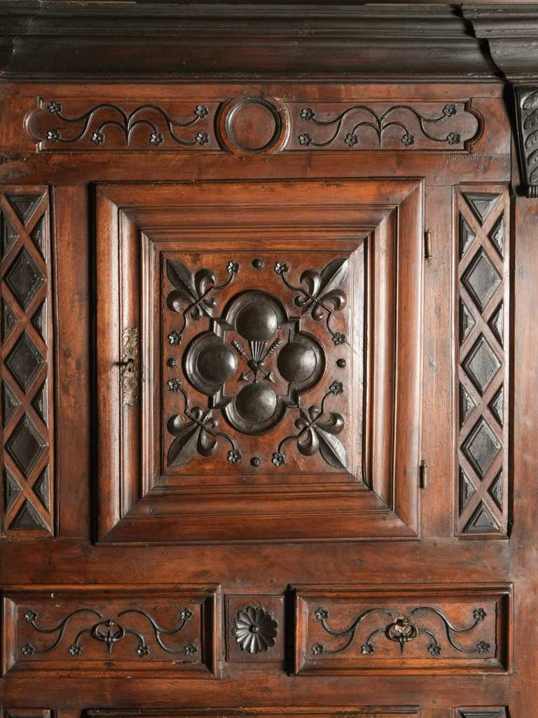 Artisanal Ebonized Decorative Wardrobe