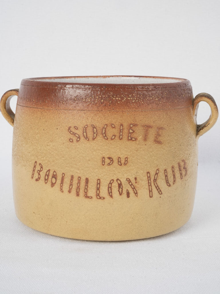 Iconic 1930s Bouillon Kub stock pot