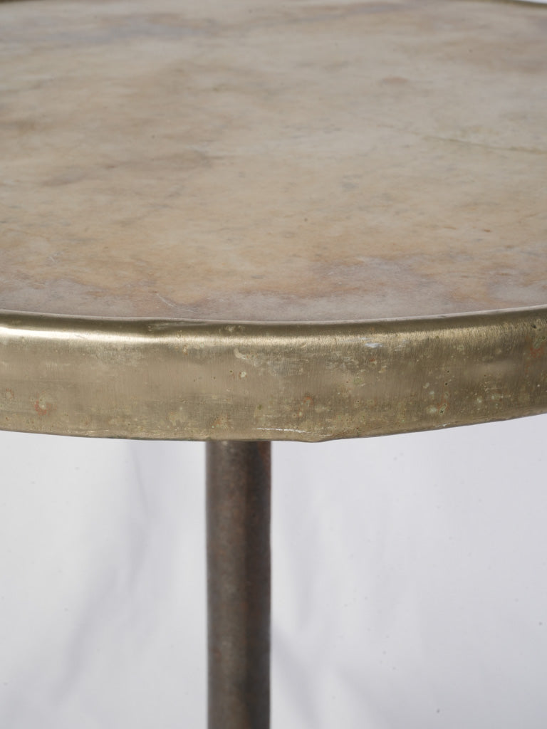 Industrial-style petite drinks table