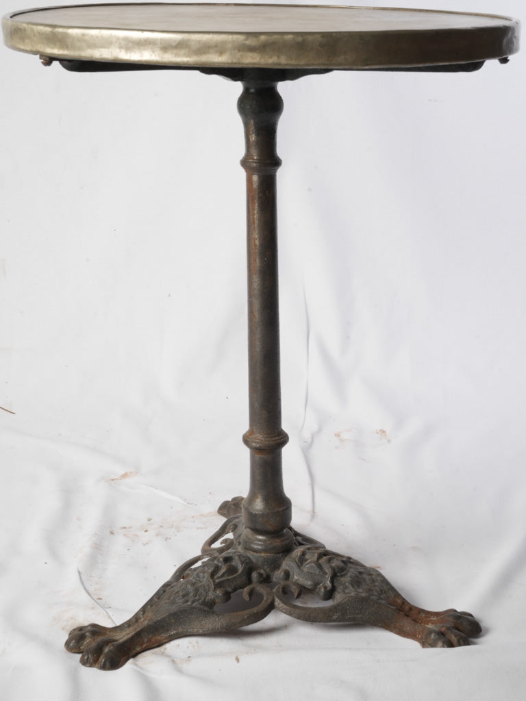 Decorative scrollwork iron bistro