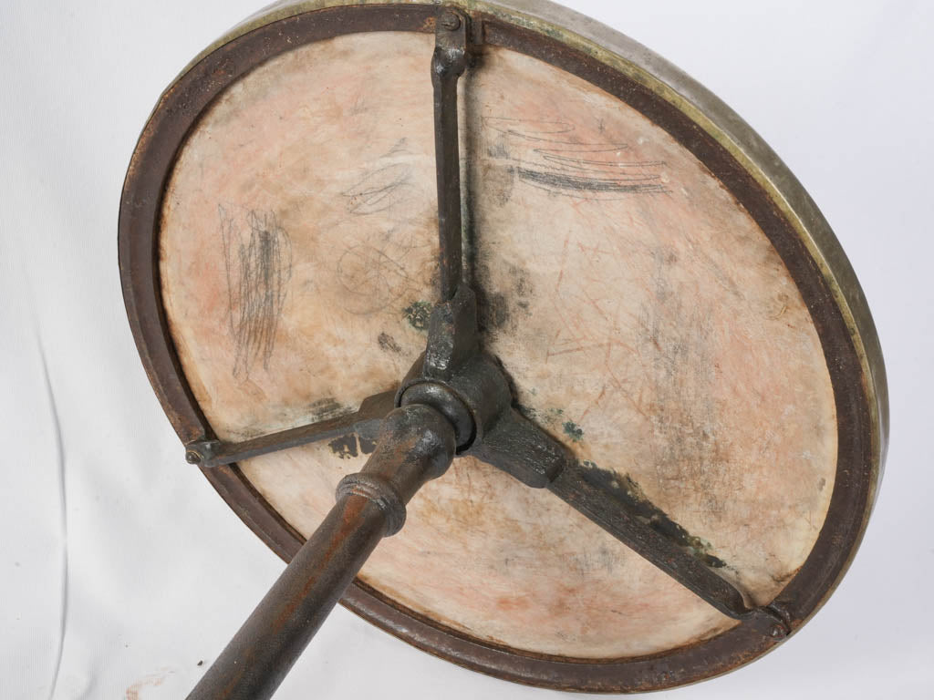 Chic Parisian café marble gueridon