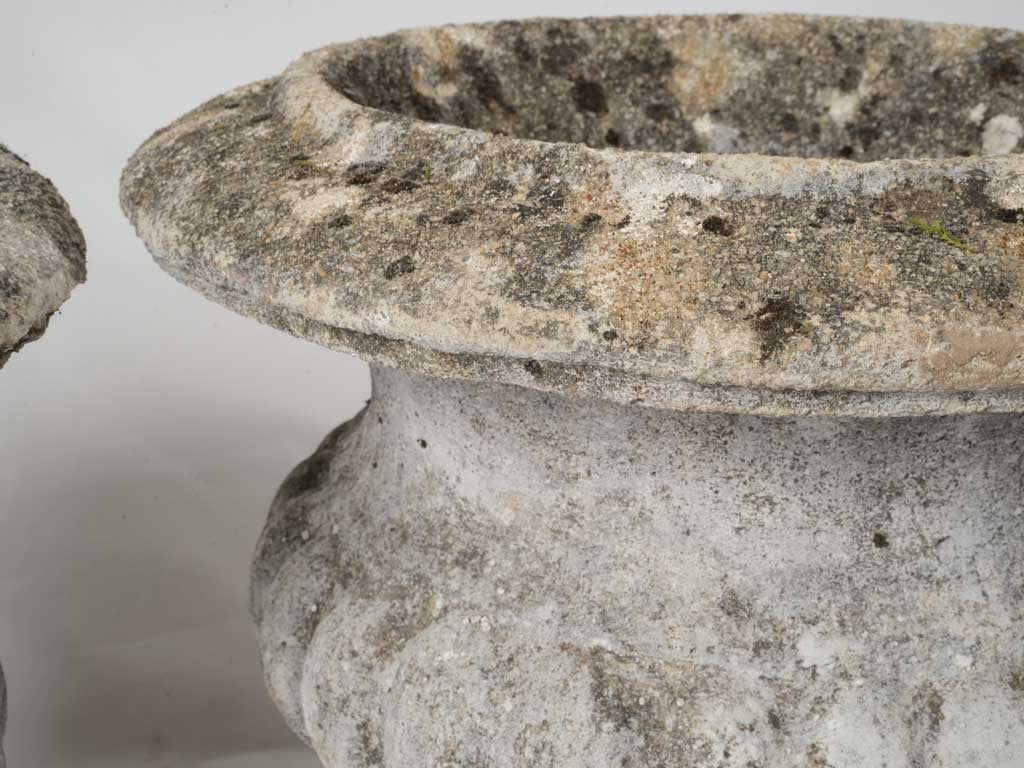 Weathered Mid-century French Garden Urns