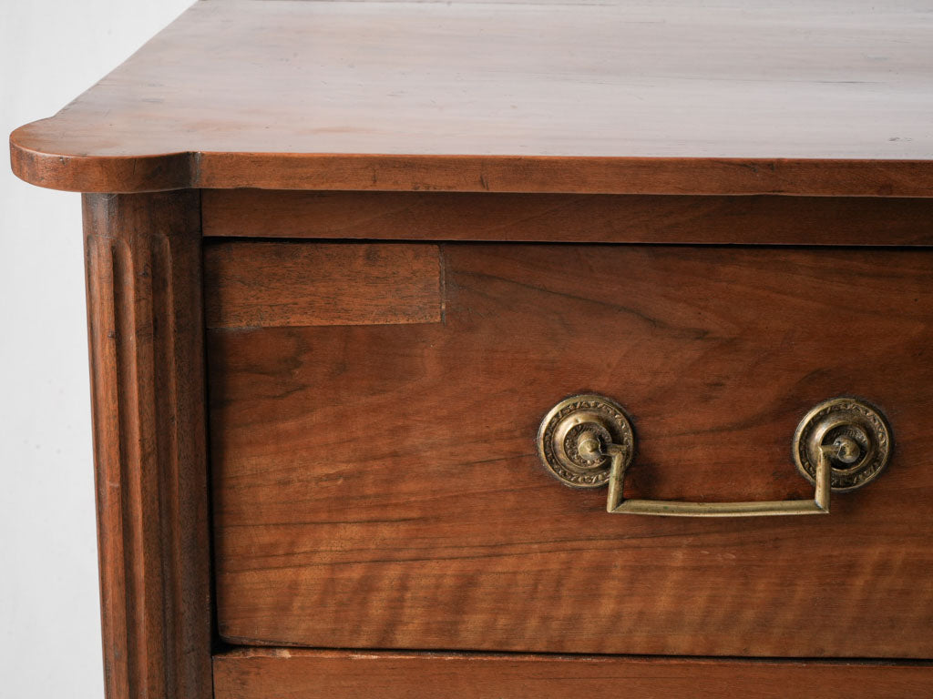 Stately neoclassical walnut commode