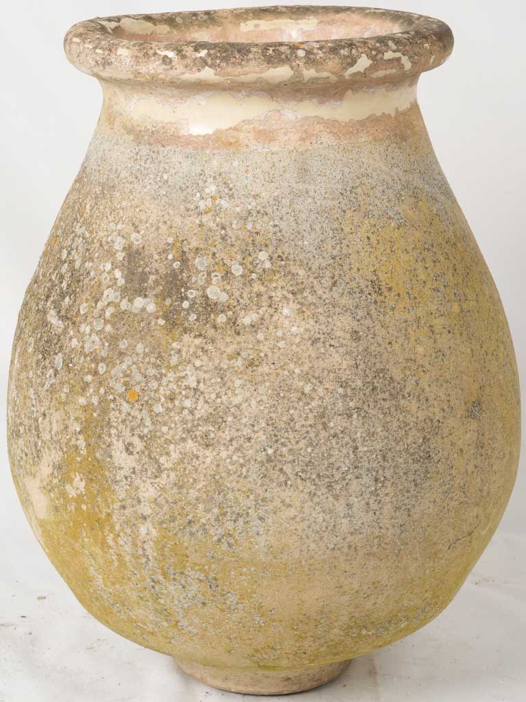 Earthy, Ochre, Rounded Biot Olive Jar