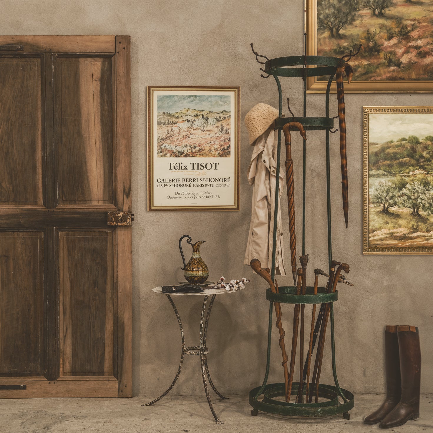 Stunning vintage French oil artwork