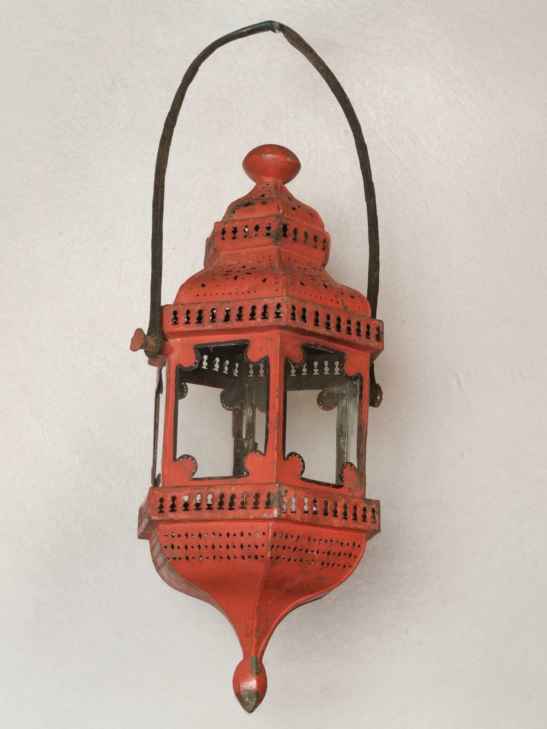 18th Century Painted Tole Processional Lantern - 37"