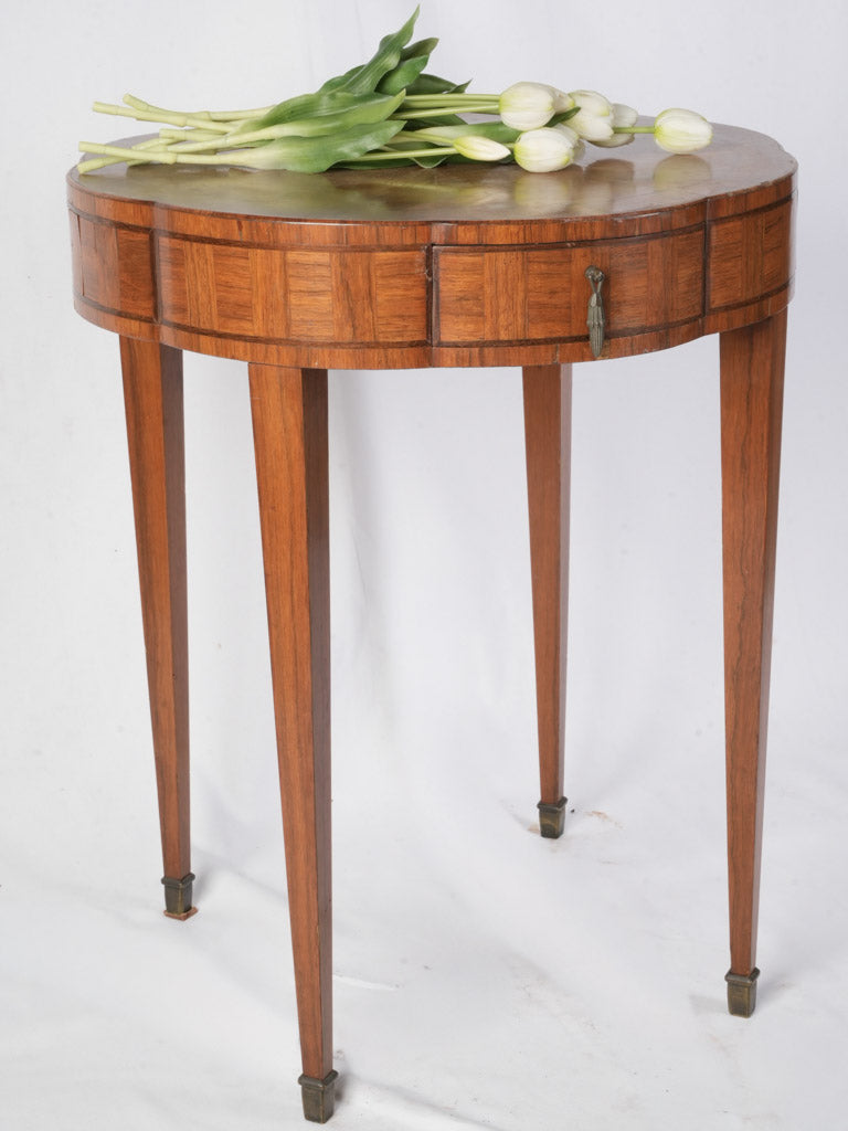 Timeless French marquetry side table