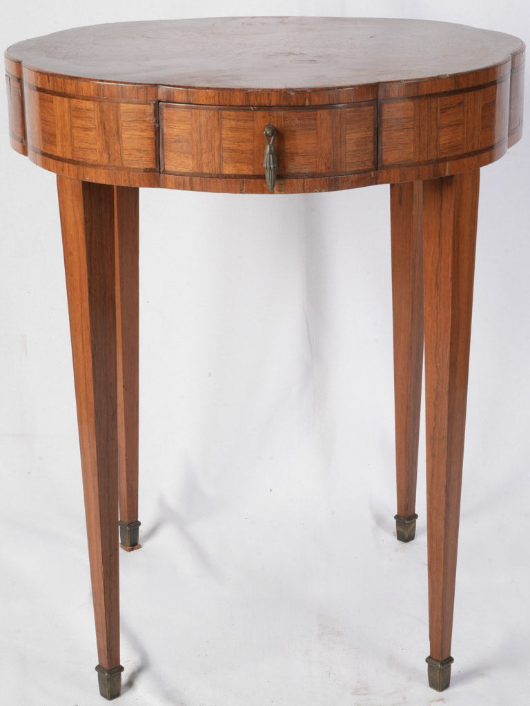 Antique parquetry French side table