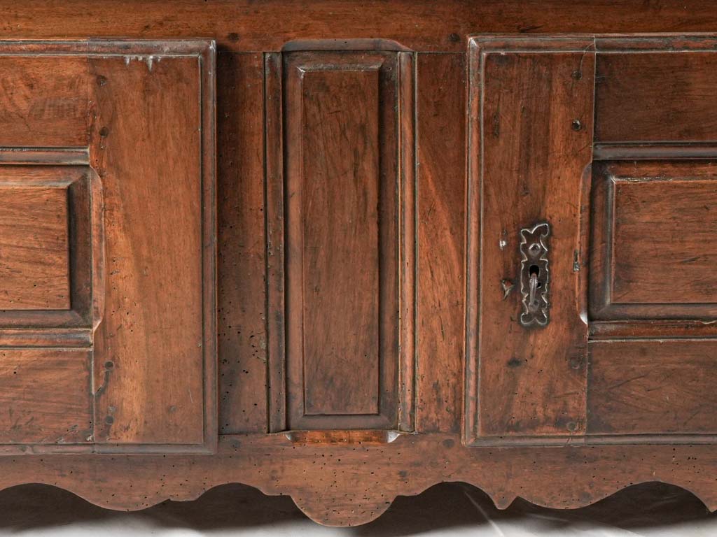 Refined vintage wooden shoe storage