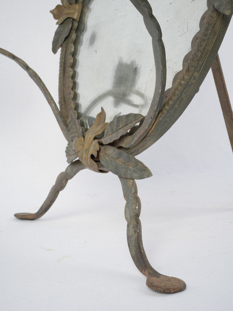 Charming Candlelit Iron Vanity Mirror