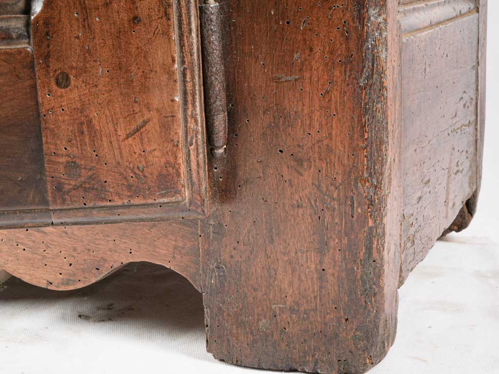Sturdy rustic shoe storage chest