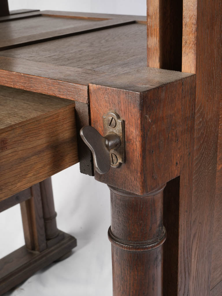 Finely crafted oak desk