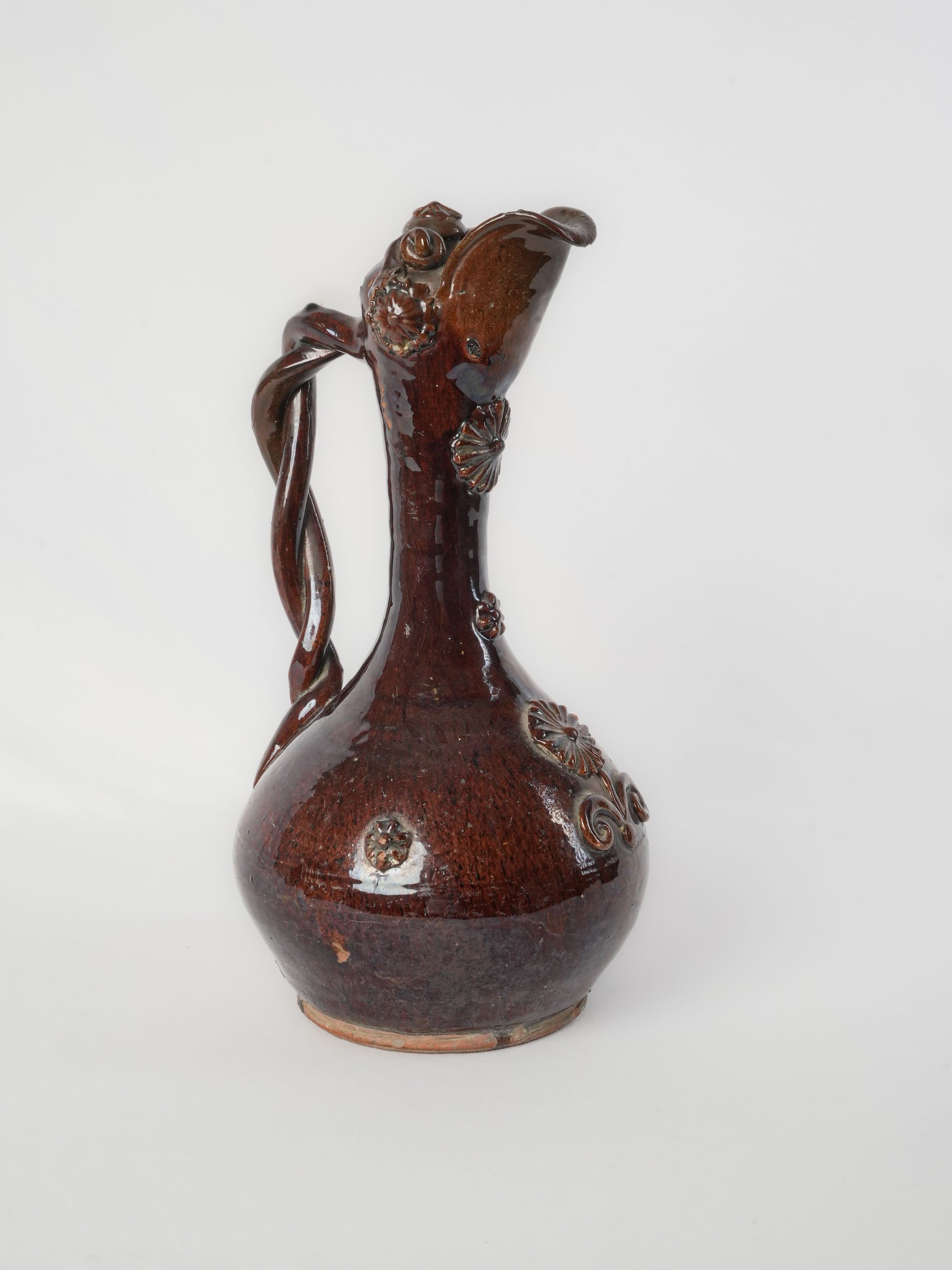 19th-Century Brown-Glazed “Demoiselle d'Avignon” Ewer - 15